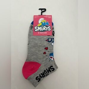The Smurfs Socks Fits Women’s Shoe Size 6-9.5 Low Cut